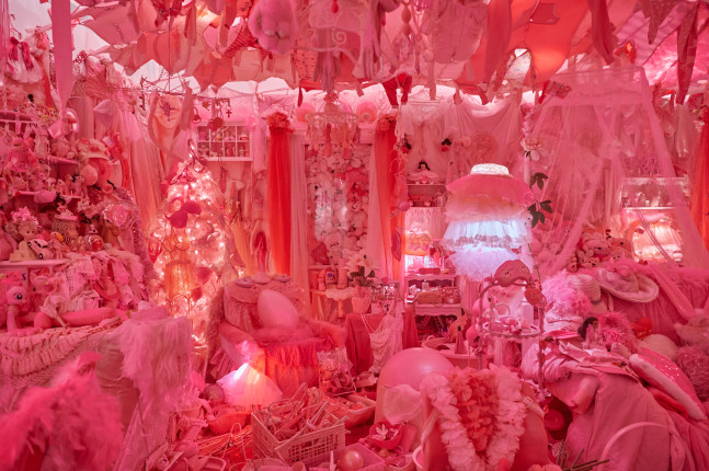 Portia Munson: The Pink Bedroom,&amp;nbsp;Museum of Sex, 2023, Installation View, Photo by Daniel Salemi.&amp;nbsp;