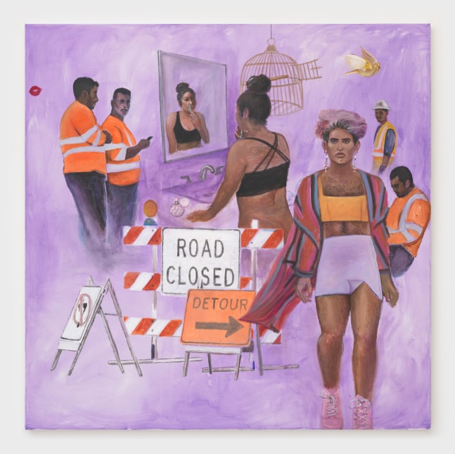 Jay Lynn Gomez
Every day I walk outside is a leap of Faith (Walking with Alok), 2024
oil on canvas
72 x 72 ins.
182.9 x 182.9 cm
(GOMEZ-209)