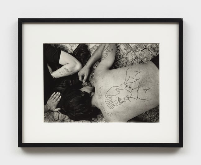 David Wojnarowicz
Untitled (James Dean Tattoo, Beaubourg France), 1980
gelatin silver print
12 7/8 x 19 1/4 ins.
32.7 x 48.9 cm