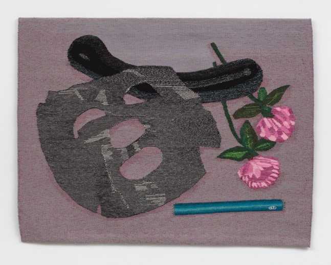 Erin M. Riley
Those Girls, 2018
wool and cotton tapestry
38 x 48 ins.
96.5 x 121.9 cm