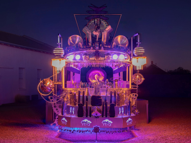 Guadalupe Maravilla: Mariposa Rel&amp;aacute;mpago, Installation view, Ballroom Marfa, November 4, 2023&amp;ndash;March 16, 2024. Image courtesy the artist and Ballroom Marfa. Photo by Makenzie Goodman.