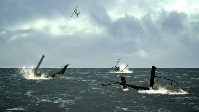 Dihn Q. L&amp;ecirc;

Untitled the South China Sea Pishkun series (still 14), 2009

c-print

framed: 50 1/2 x 89&amp;nbsp;1/2 ins.

128.27 x 227.33 cm