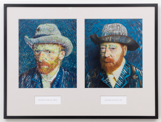 Martha Wilson, Self-Portrait with Felt Hat, 1887-88, Self-Portrait with Felt Hat, 2014