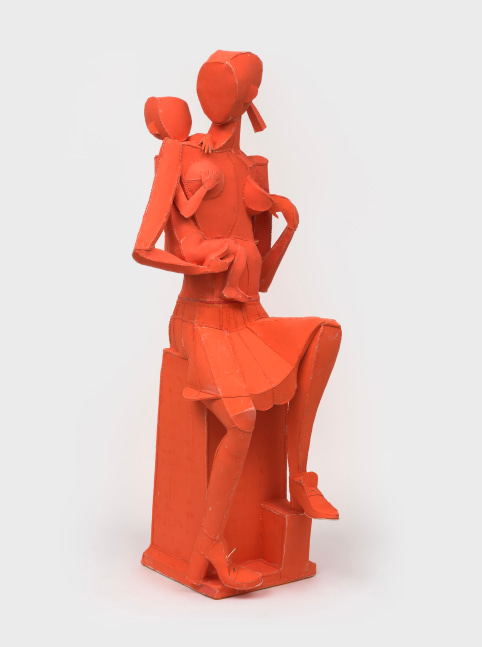 Ann Agee
Red Hot Madonna, 2024
porcelain slip and ceramic stain on white stoneware
60 1/2 x 22 x 24 ins.
153.7 x 55.9 x 61 cm