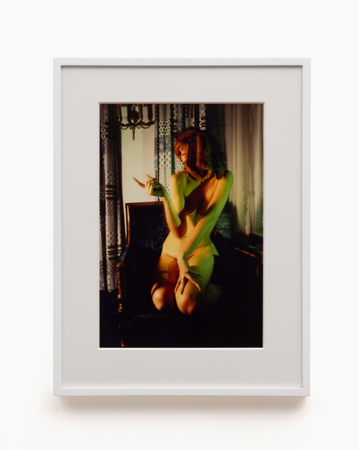 Jimmy DeSana
Curtains, 1981
vintage cibachrome
image: 19 x 12.75 ins. (48.3 x 32.4 cm)
framed: 26.25 x 20 ins. (66.7 x 50.8 cm)