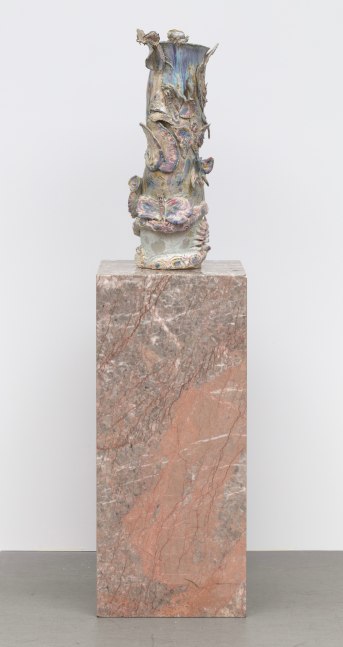 Allison Schulnik
Apricot Vessel, 2019
glazed ceramic on found marble pedestal
overall: 55 x 14 x 14 ins. (139.7 x 35.6 x 35.6 cm)
vessel: 23 x 10 x 10 ins. (58.4 x 25.4 x 25.4 cm)
pedestal: 32 x 14 x 14 ins. (81.3 x 35.6 x 35.6 cm)