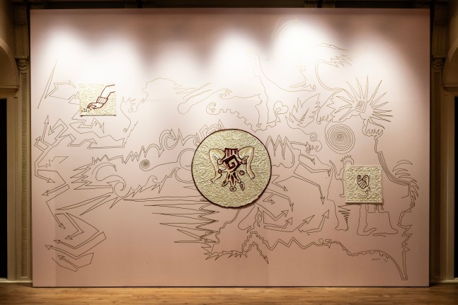 Guadalupe Maravilla / Piedras de Fuego (Fire Stones)&amp;nbsp;(Installation View), Talbor Rice Gallery, University of Edinburgh, Edinburgh, UK, October 26, 2024 - February 15, 2025. Photo: Sally Jubb Photography.