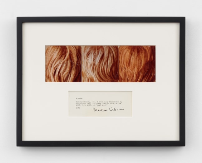 Martha Wilson, Alchemy, 1973