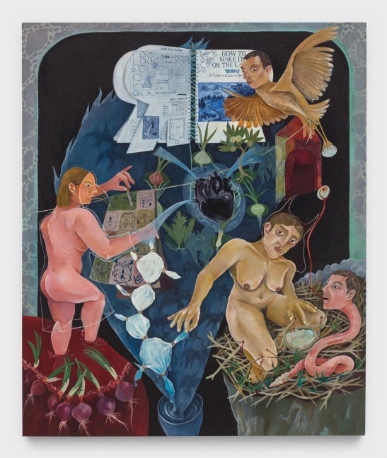Astrid Terrazas
How to Make it on the LAND!, 2022
oil on canvas, sand
74 x 54 ins.
188 x 137.2 cm