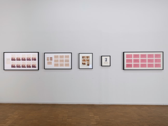 Installation View, Martha Wilson in Halifax, 1972-1974, Centre Pompidou, Paris, France. Photo by Helene Mauri.