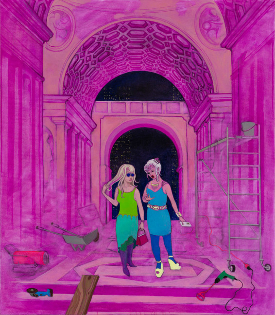 Hortensia Mi Kafchin
Old Friends,&amp;nbsp;2016-2023
oil on canvas
160 &amp;times; 140 cm