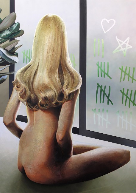 Robin F. Williams
Nude Waiting It Out, 2016
oil and acrylic on canvas
64 x 44 in.
162.6 x 111.8 cm