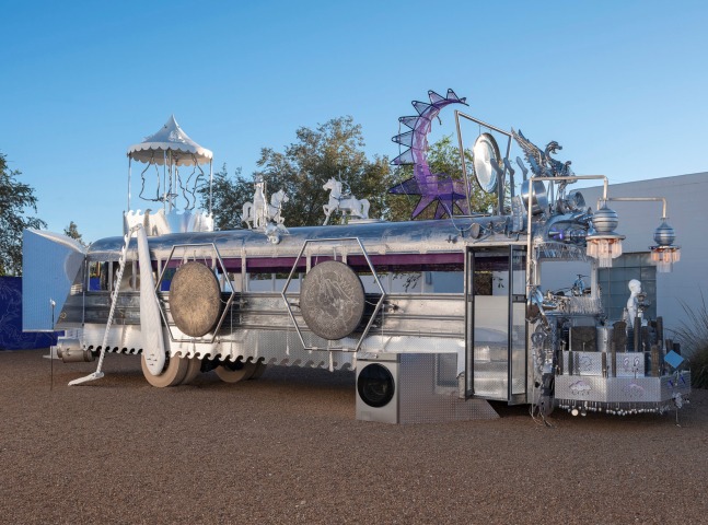 Guadalupe Maravilla: Mariposa Rel&amp;aacute;mpago, Installation view, Ballroom Marfa, November 4, 2023&amp;ndash;March 16, 2024. Image courtesy the artist and Ballroom Marfa. Photo by Makenzie Goodman.