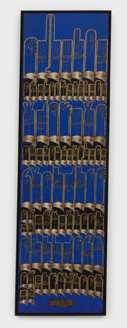 Martin Wong
Silence (blue voices), 1984
acrylic on canvas
84 x 24 ins.
213.4 x 61 cm