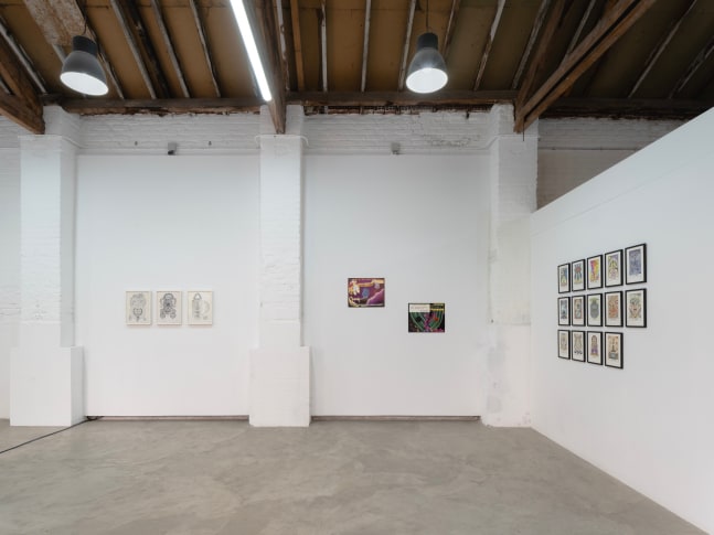 (Installation View) Suzanne Treister: From Fictional Videogames to Hypothetical Museums of the Future. Courtesy of the artist and The RYDER, Madrid.