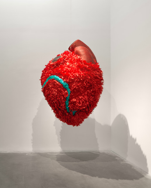 Pep&amp;oacute;n Osorio
My Beating Heart (Mi Coraz&amp;oacute;n Latiente), 2000 / 2023
speakers with sound, archival paper, acrylic, and fiberglass
75 x 65 ins.
190.5 x 165.1 cm