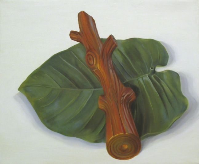 Portia Munson, Toy Stick/Plastic Leaf, 2005