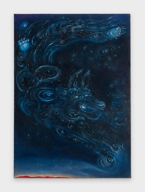 Daniel Correa Mej&amp;iacute;a
Constelaci&amp;oacute;n, 2023
oil on jute
39 3/8 x 27 1/2 ins.
100 x 70 cm