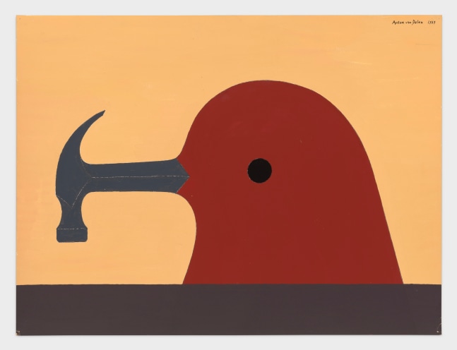 Anton van Dalen
Doves where they Live and Work #2, 1989
gouache on matboard
18 x 24 ins.
45.7 x 61 cm