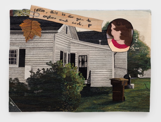 Erin M. Riley
Explore and Seek, 2025
wool, cotton
73 x 99 1/2 ins.
185.4 x 252.7 cm