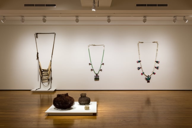 Installation view, Ishi Glinsky: Upon a Jagged Maze, Art, Design &amp;amp; Architecture Museum at UC Santa Barbara, 2022-2023. Image courtesy of Art, Design &amp;amp; Architecture Museum at UC Santa Barbara.