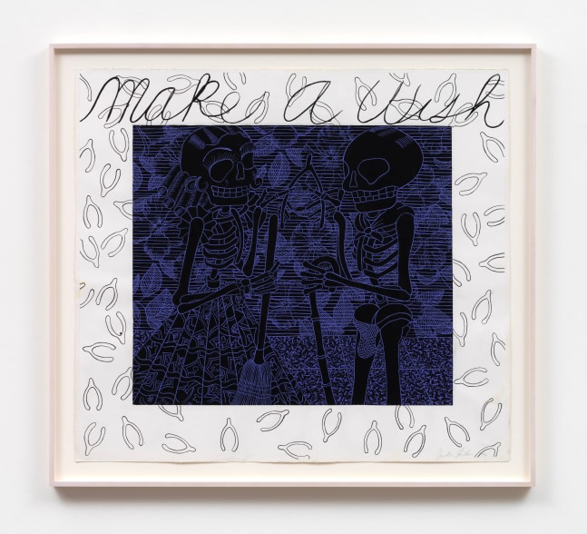 Judith Linhares
Make a Wish, 1974
signed and dated, recto
gouache on paper
29 1/2 x 33 ins.
74.9 x 83.8 cm