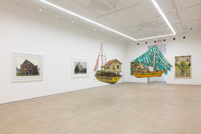 Hew Locke, Listening to the Land installation view 6