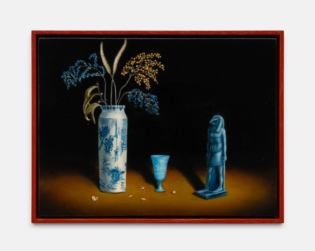 Sanam Khatibi
Then I became so human that I grew delicate, 2023
oil on panel
5 7/8 x 7 7/8 ins.
15 x 20 cm