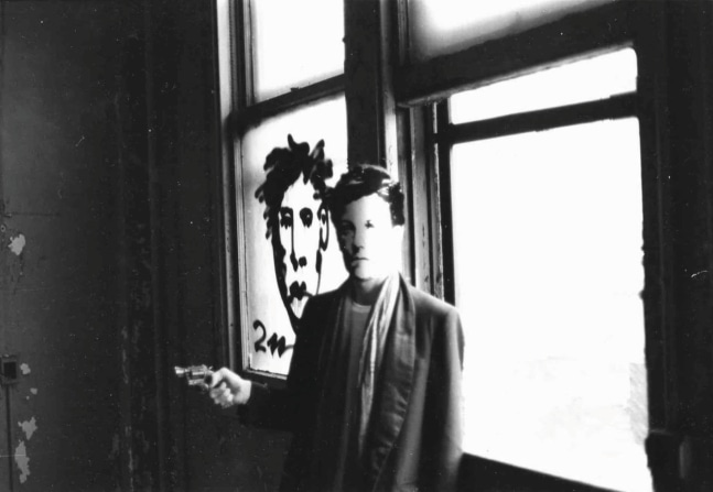 David Wojnarowicz, Arthur Rimbaud in New York (with gun in west side pier warehouse), 1978-79