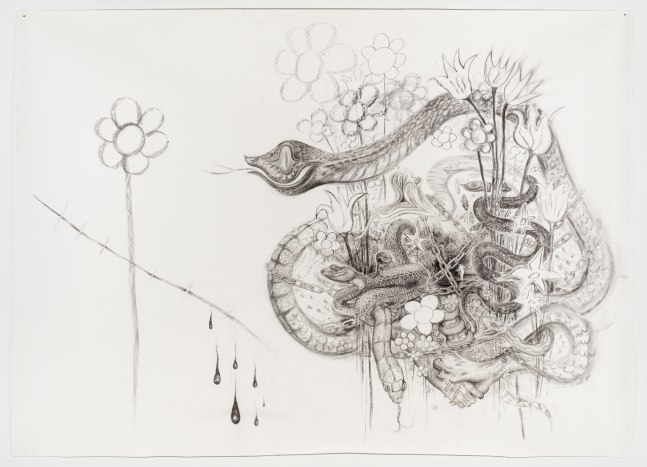 Aurel Schmidt, She Sees You When You're Sleeping, She Knows When You're Awake, 2017