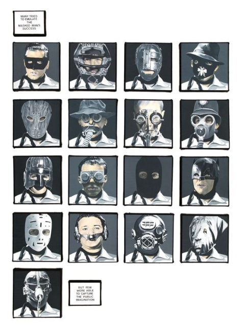 Dotty Attie, Masked Men, 2012-13