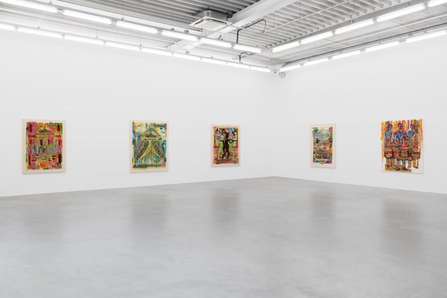Raw Materials (Installation View) Almine Rech, Brussels, Belgium, March 7 - April 13, 2024. Courtesy of the artist and Almine Rech Gallery. Photo credit: Hugard &amp;amp; Vanoverschelde Photography.