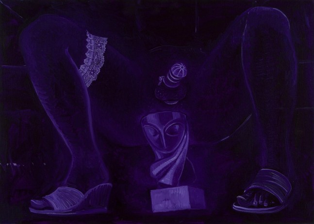 Hortensia Mi Kafchin
From Brancusi with Love,&amp;nbsp;2023
oil on canvas mounted on cardboard
50 &amp;times; 70 cm