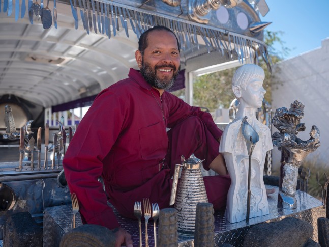 Guadalupe Maravilla: Mariposa Rel&amp;aacute;mpago, Installation view, Ballroom Marfa, November 4, 2023&amp;ndash;March 16, 2024. Image courtesy the artist and Ballroom Marfa. Photo by Makenzie Goodman.