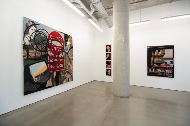 Look Back At It (Installation View) mother&amp;rsquo;s tankstation, London, UK, January 18 &amp;ndash;&amp;nbsp;March 1, 2025. Photo: mother&amp;rsquo;s tankstation.