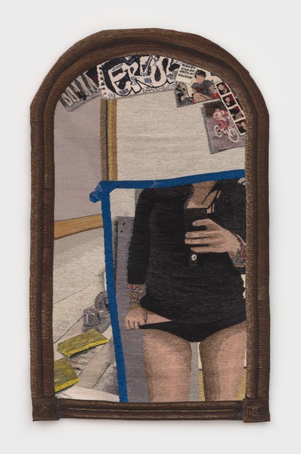 Erin M. Riley
Training Wheels, 2024
wool, cotton
79 x 48 ins.
200.7 x 121.9 cm