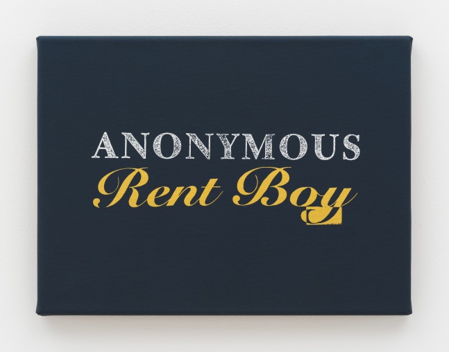 Dean Sameshima
Anonymous Rent Boy, 2024
acrylic and silkscreen on canvas
11 3/4 x 15 3/4 ins.
30 x 40 cm