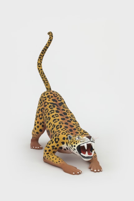 African Cheetah Sculptures Decor Leopard Statue Panther Crafts Ornaments  Jungle Jaguar Gold Home Living Room Entrance Cabinet Deco…