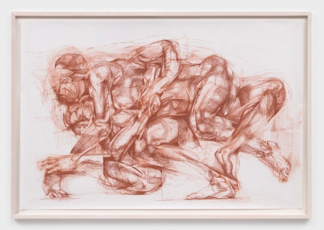 Grace Carney
Drawing XIV, 2022
sanguine crayon on paper
image: 48 x 72 ins. (121.9 x 182.9 cm)
frame: 52 1/2 x 76 1/2 ins. (133.3 x 194.3 cm)