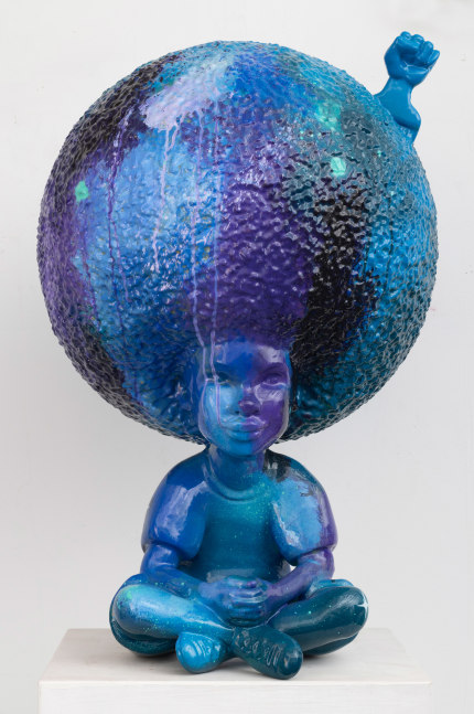 Christopher &amp;quot;Daze&amp;quot; Ellis
Contemplation, 2021
spray paint and acrylic on resin with steel armature
31 x 21 x 20 ins.
78.7 x 53.3 x 50.8 cm