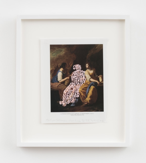Betty Tompkins, Apologia (Artemisia Gentileschi #2), 2018