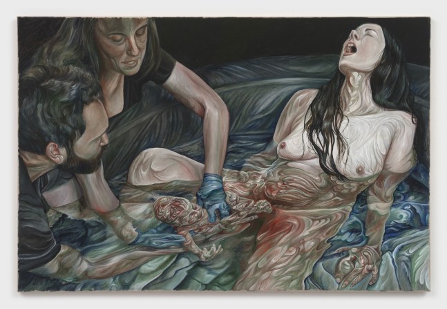 Srijon Chowdhury
Anna Giving Birth to Inez, 2024
oil on linen
24 x 36 ins.
61 x 91.4 cm