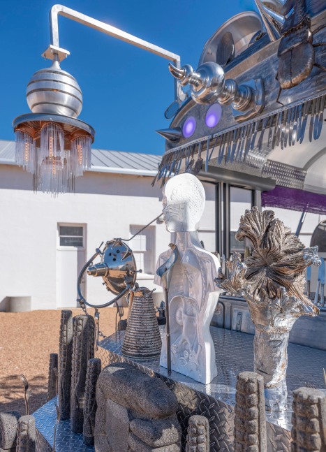 Guadalupe Maravilla: Mariposa Rel&amp;aacute;mpago, Installation view, Ballroom Marfa, November 4, 2023&amp;ndash;March 16, 2024. Image courtesy the artist and Ballroom Marfa. Photo by Makenzie Goodman.