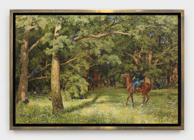 Hilary Harkness
Sharpshooter, 2023
oil on panel
16 x 24 x 1 ins.
40.6 x 61 x 2.5 cm