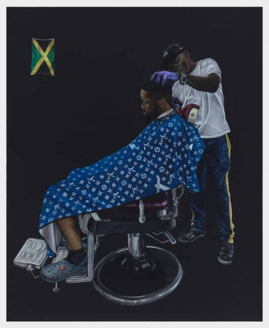 Shellyne Rodriguez
Barry lines dem up, 2023
color pencil on paper
52 1/4 x 43 1/4 ins.
132.7 x 109.9 cm
&amp;nbsp;