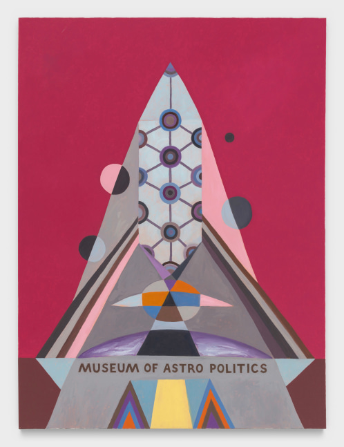 Suzanne Treister
Kabbalistic Futurism/Architectures/Museums/Museum of Astro Politics, 2022
oil on canvas
48 x 36 ins.
121.92 x 91.44 cm