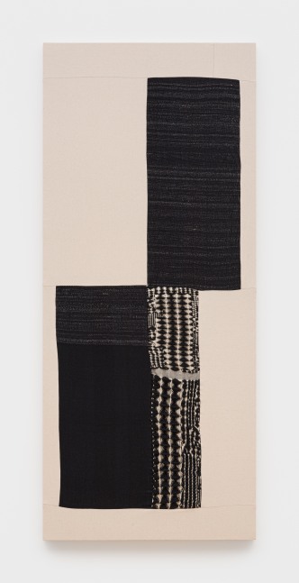 Jovencio de la Paz
el lugar de los milagros 1.3, 2025
handwoven jacquard textiles, cotton, wool, linen, and agave fiber
84 x 36 x 2 ins.
213.4 x 91.4 x 5.1 cm