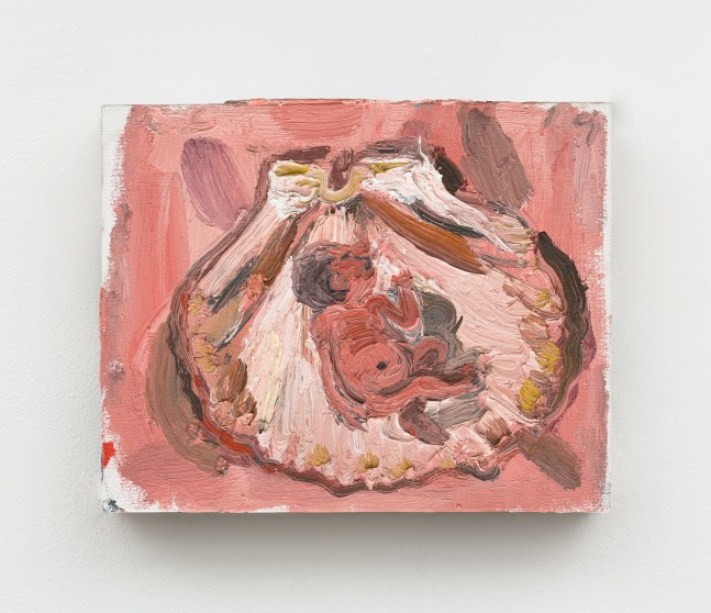 Allison Schulnik, Shell with Newborn Tupel