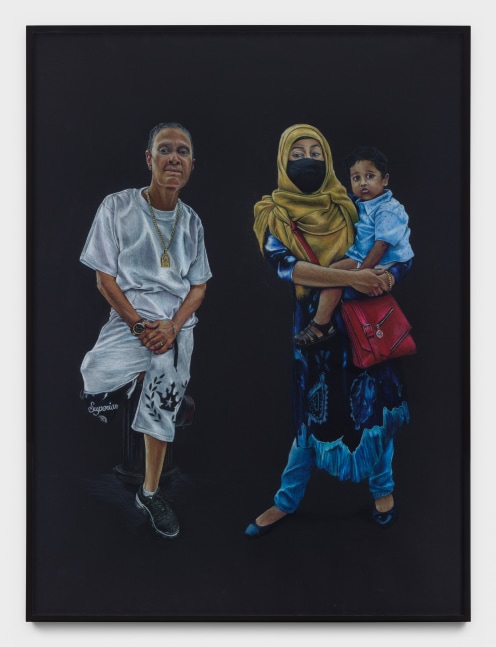 Shellyne Rodriguez
India and Bangladesh on Pugsley Avenue, 2021
color pencil on paper
54 x 40 1/2 ins.
137.2 x 102.9 cm