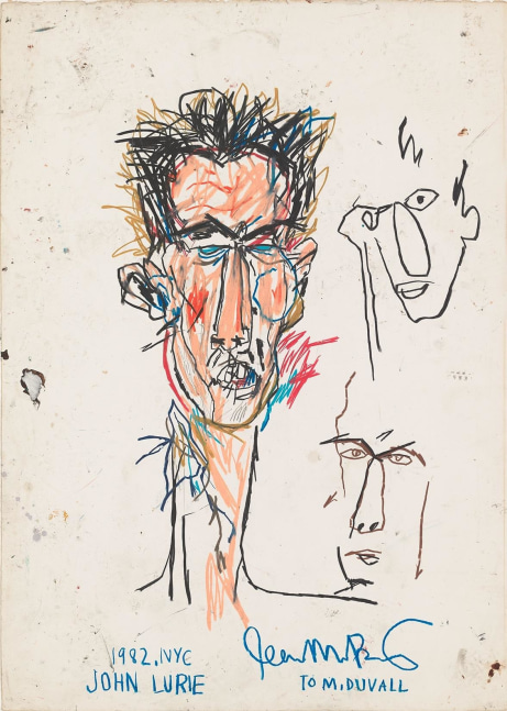 JEAN-MICHEL BASQUIAT
John Lurie,&amp;nbsp;1982
Oilstick on paper
42.75 x 30.13 inches / 108.6 x 76.5 cm